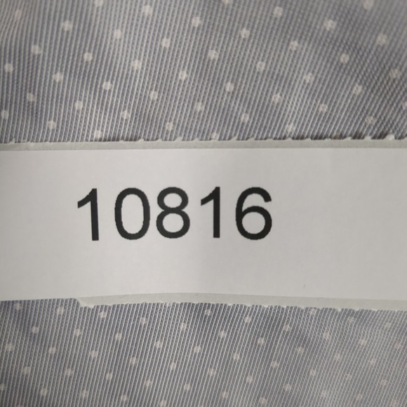 H&M Womens Shirt Size 14 Blue White Polka Dot Button Down Long Sleeve - Picture 12 of 12